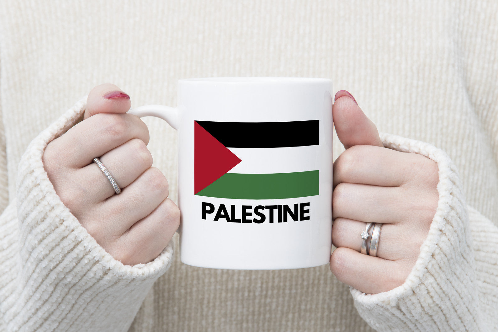 Free Palestine Flag Novelty Mug Pride Cup