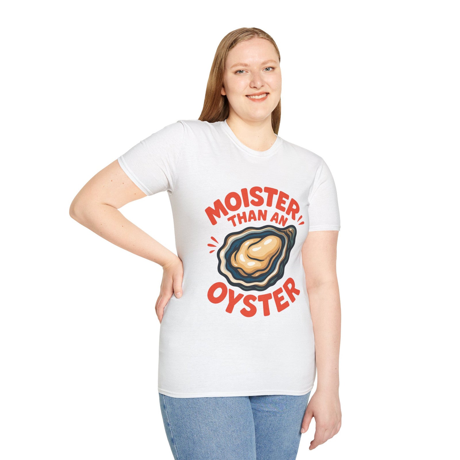 Moister than Oyster funny Tee Unisex Novelty T-Shirt Tshirt