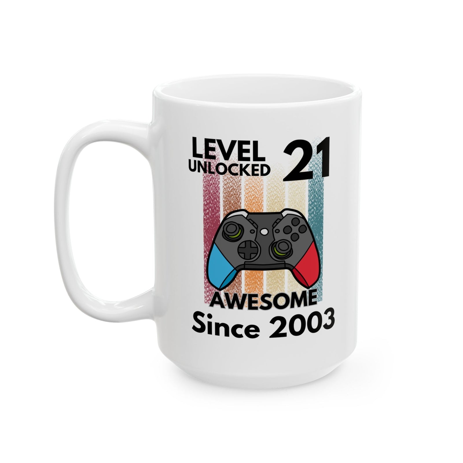 21 Year Old Birthday Gift Gamer Novelty Mug Awesome Since 2003 Coffee Cup