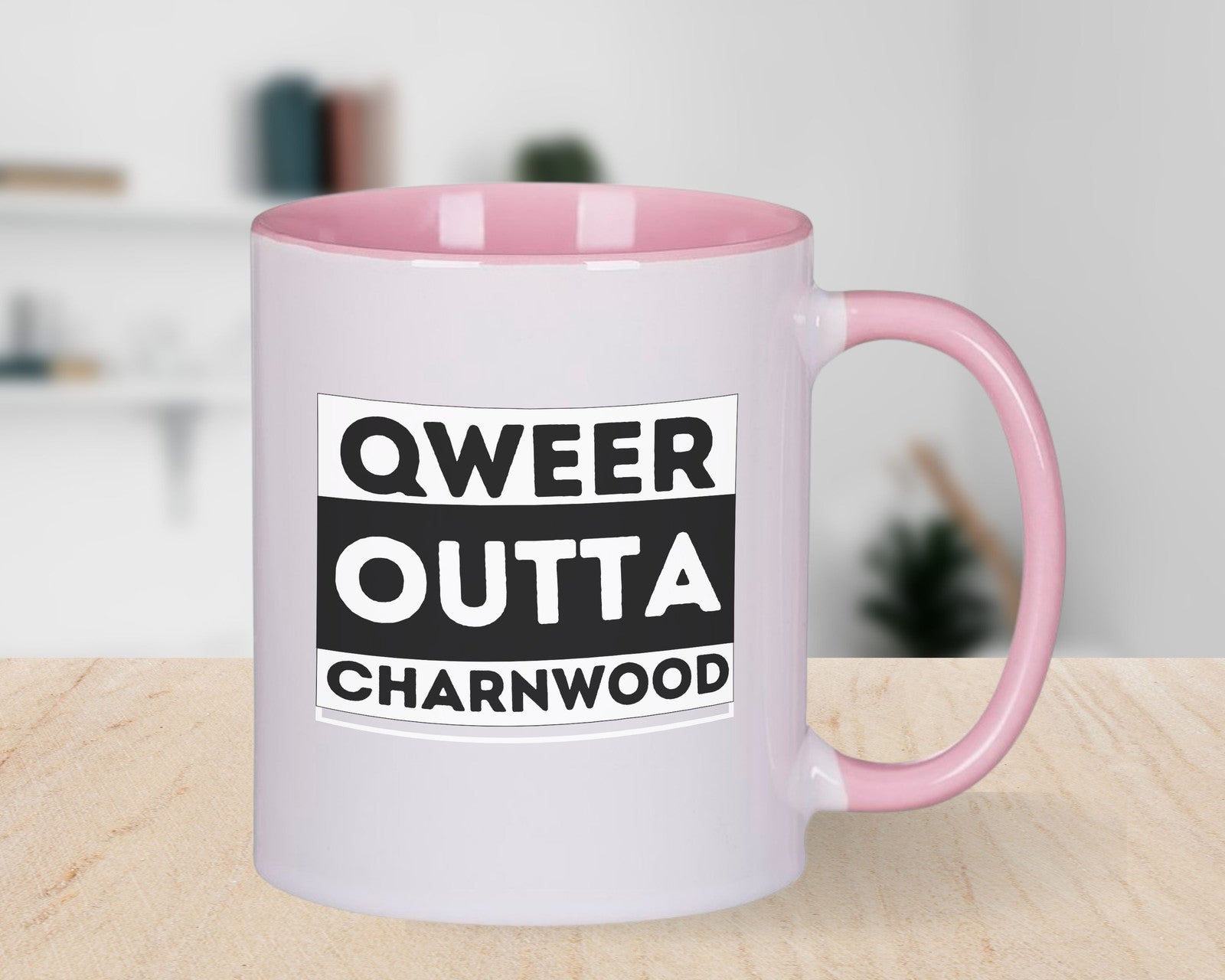 Qweer outta Charnwood ACT Novelty Mug Gay Pride LGBTQIA Coffee Cup