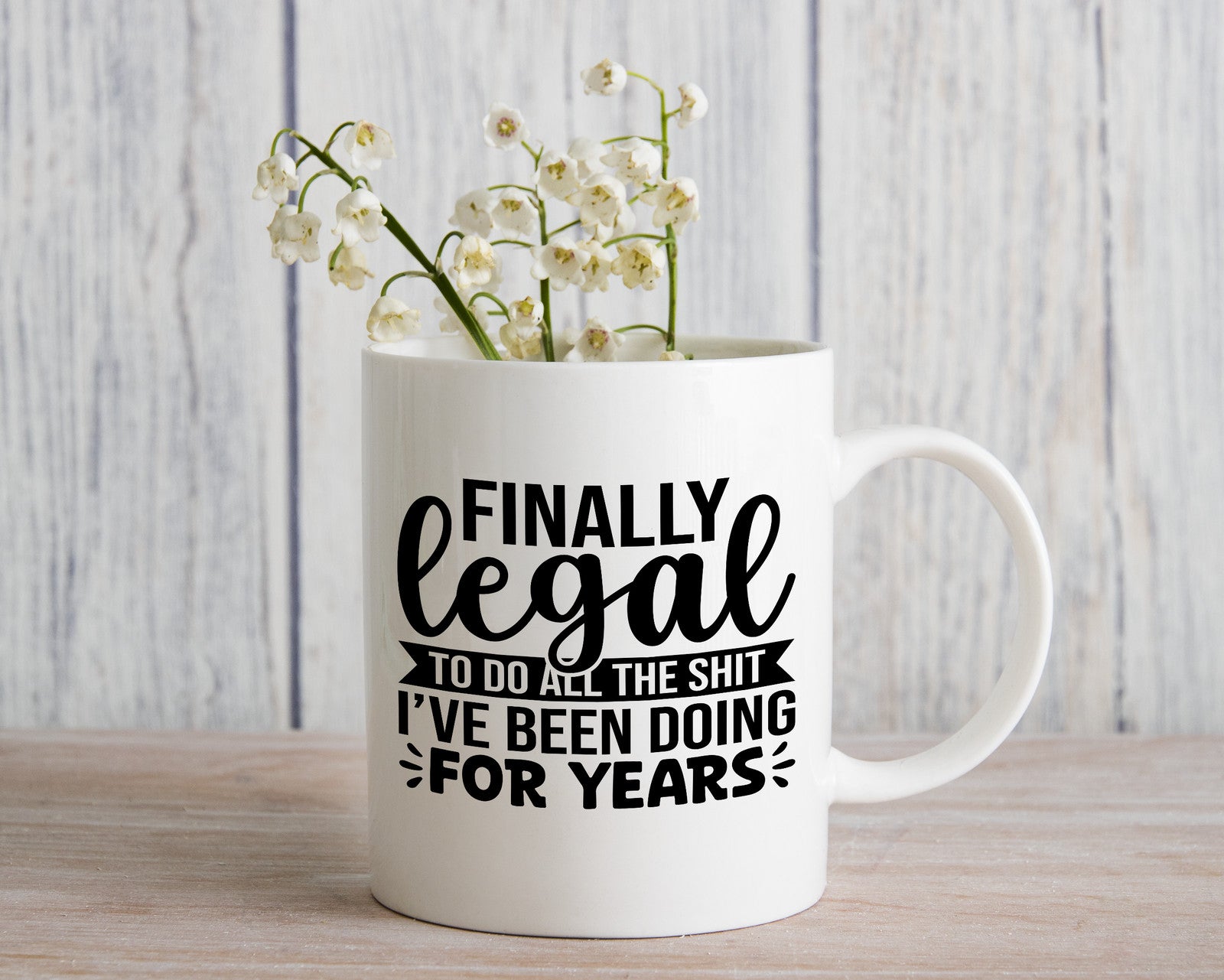 18 Year Old Birthday Novelty Mug Funny Legal Age Gift Coffee Cup
