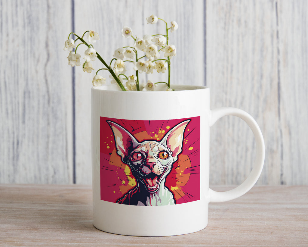 Sphynx cat pop art Novelty Mug Fun Coffee Cup