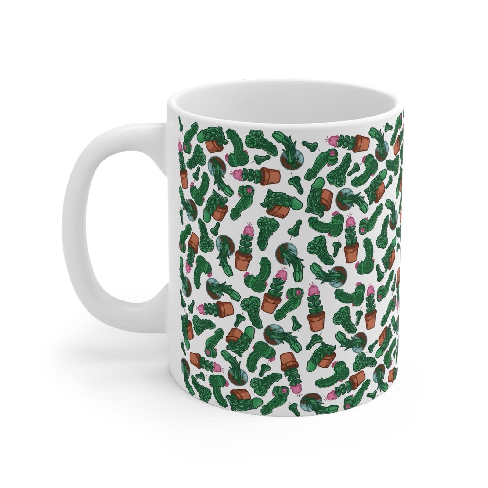Funny Adult Humour Novelty mug penis Cactus Dick Pic Caffeine Cup