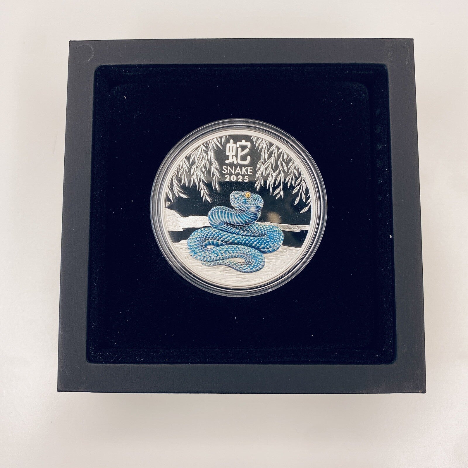 2025 Year of the Snake 1oz Silver Proof Coloured Coin Perth Mint - In Hand