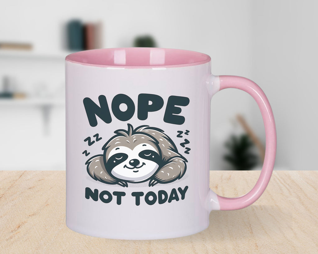 Sloth Nope Not Today Novelty Mug Fun Coffee Cup