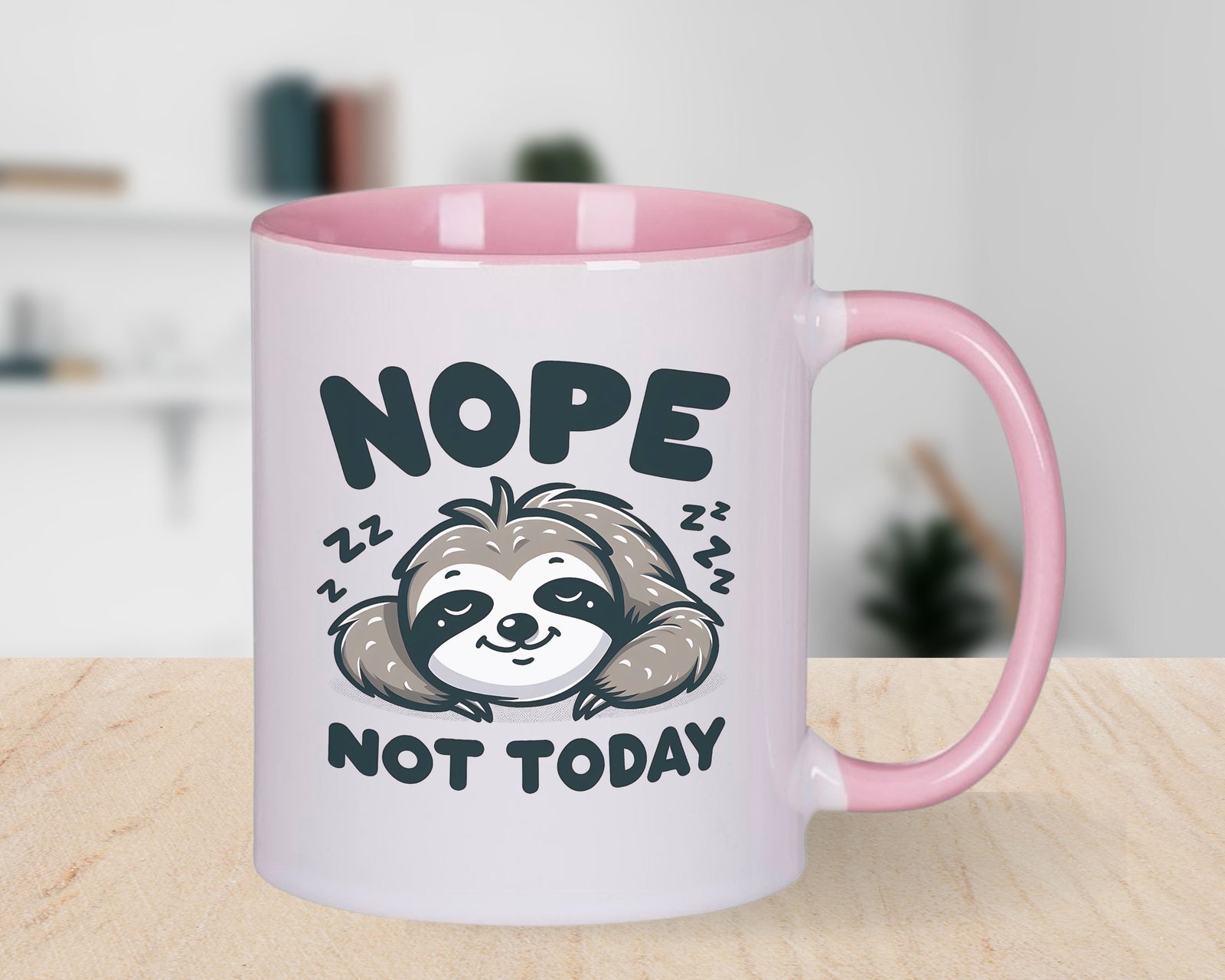 Sloth Nope Not Today Novelty Mug Fun Coffee Cup