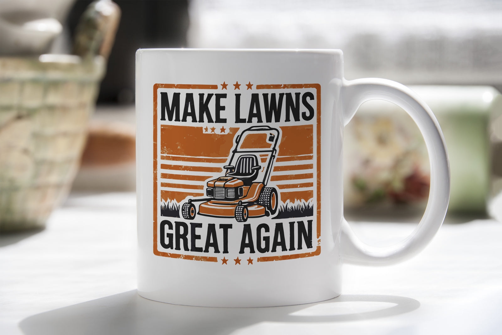 Make America Lawns Great Again Funny Novelty Mug Coffee Cup