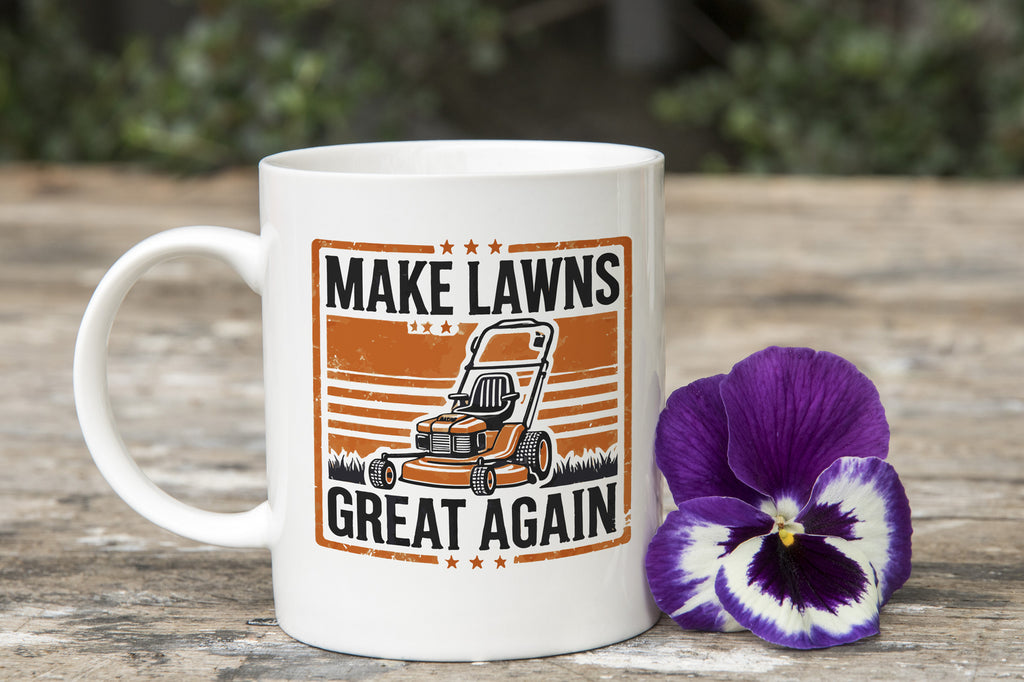 Funny Donald Trump Make Lawns Great Again Novelty Mug Coffee Cup