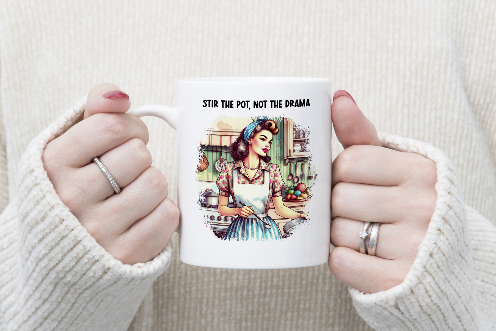 Stir the Pot Not the Drama Queen Novelty Mug Kitchen Gift Coffee Cup