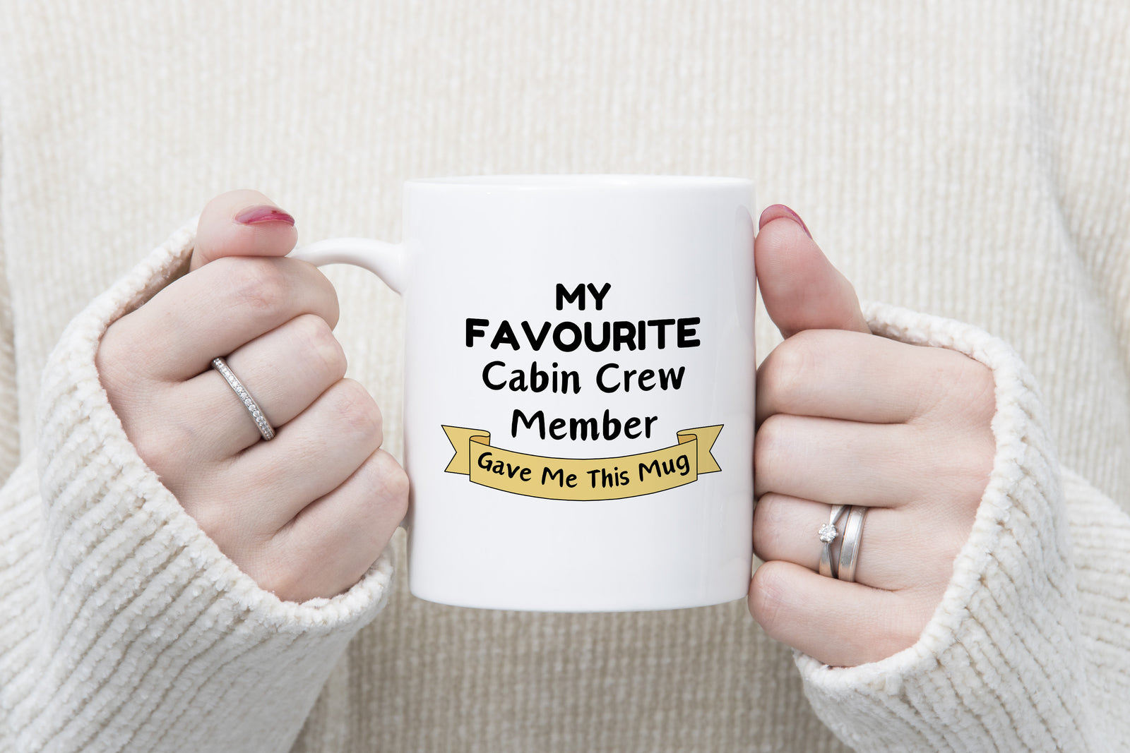 My Favourite Cabin Crew Member Gave Me this Novelty Mug Gift Coffee Cup