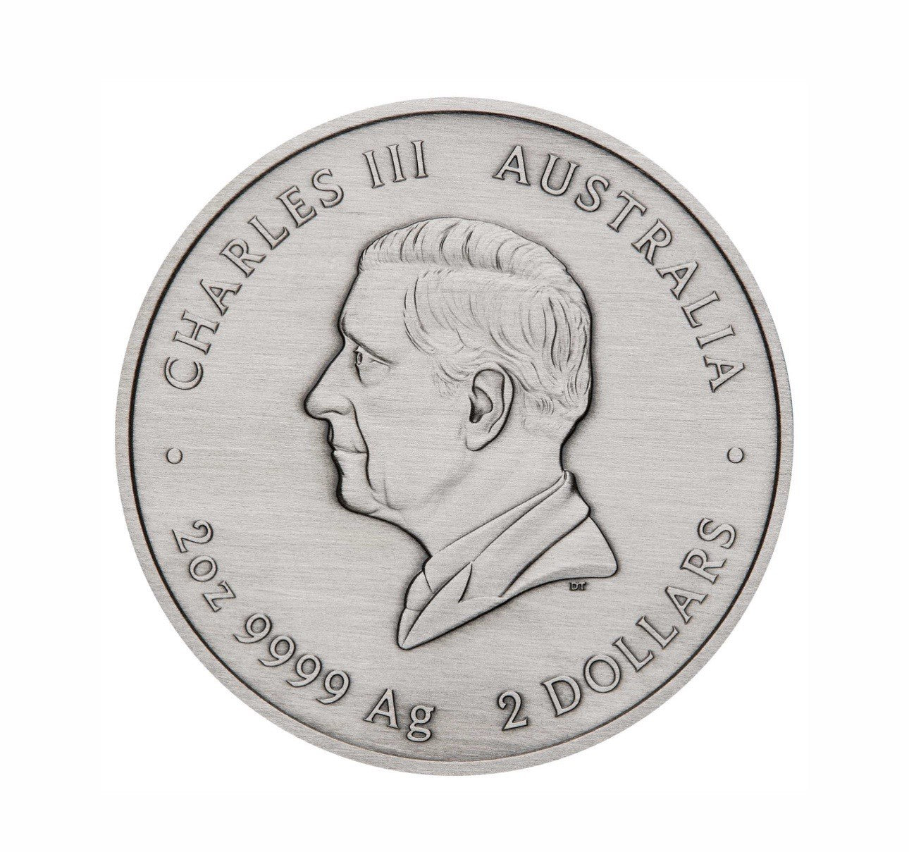 2025 Emu Utingat 2oz Silver Antiqued Coloured Perth Mint Coin Presentation Case