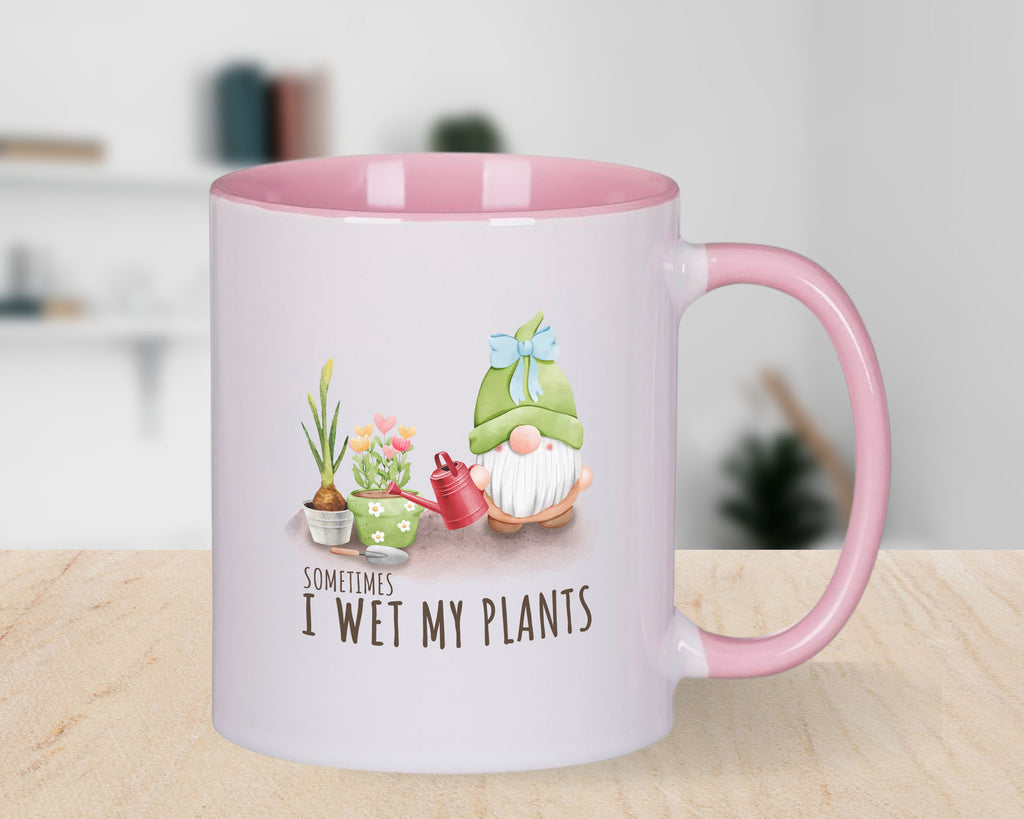Novelty Mug Sometimes I Wet My Plants Gnome Gardening Coffee Cup