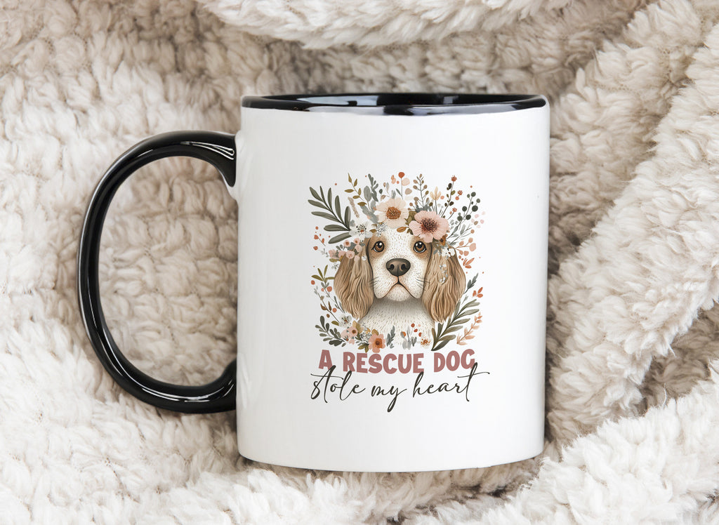 A Rescue Dog Stole my Heart Coffee Cup
