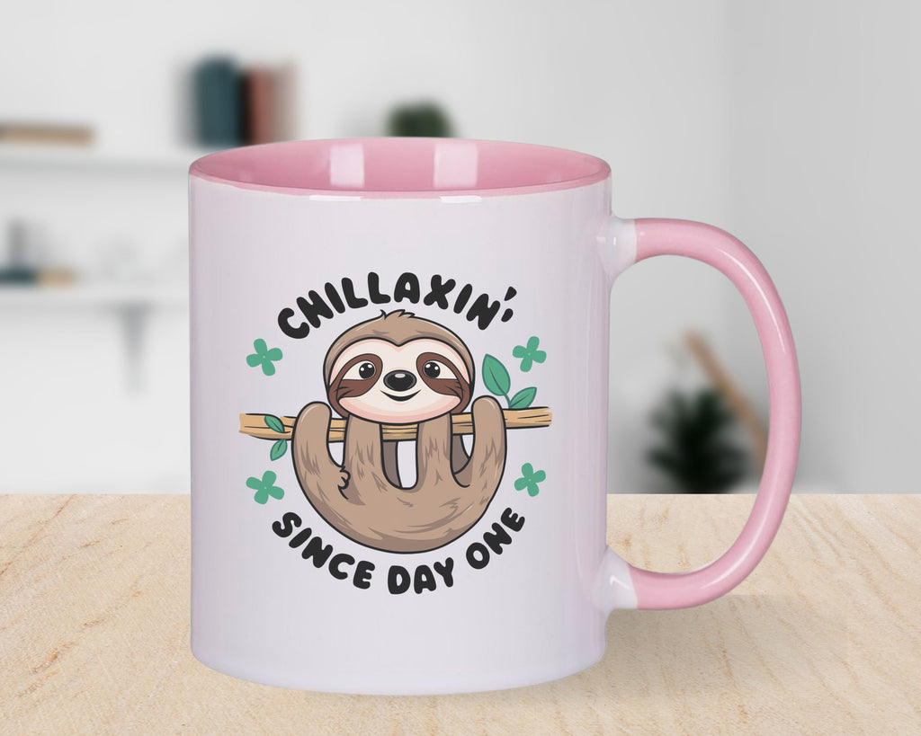 Sloth Novelty Mug Coffee Cup Chillax since day one