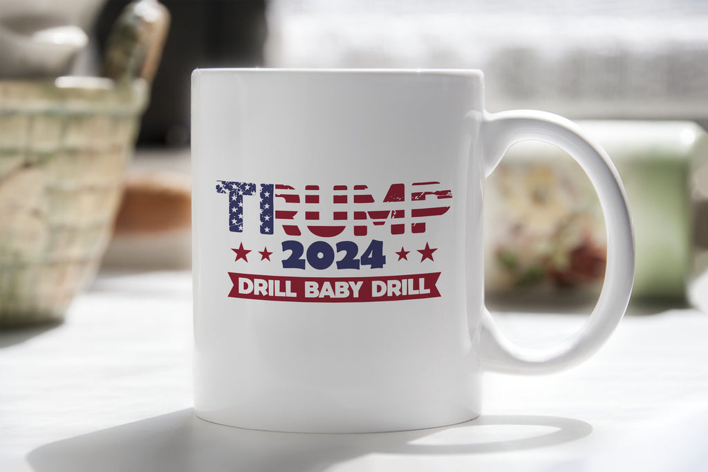 Trump Drill Baby Drill mug vance 2024 coffee cup
