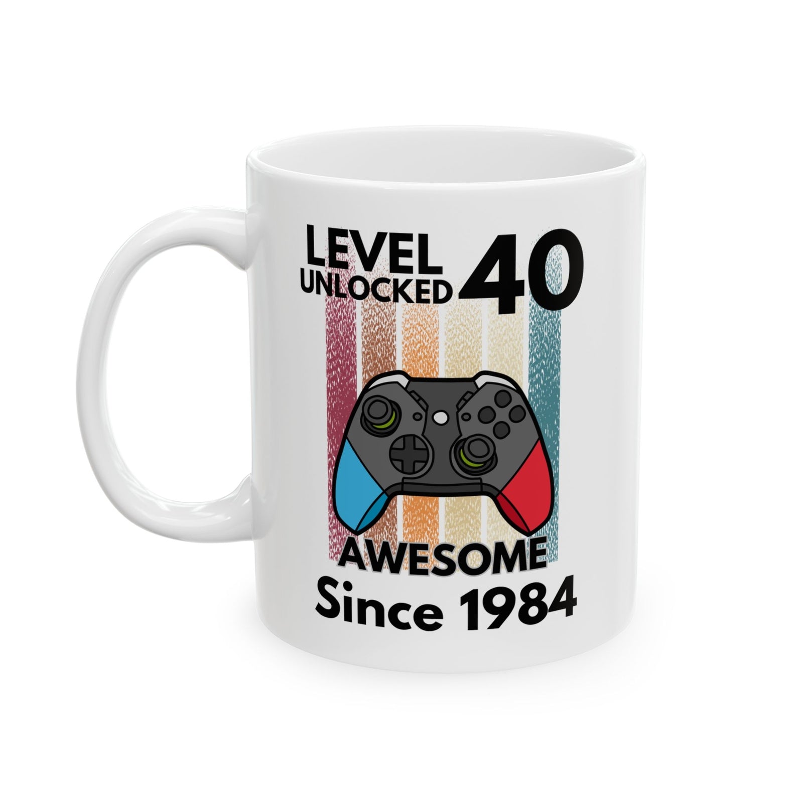 40 Year Old Birthday Gift Gamer Novelty Mug Awesome Since 1984 Coffee Cup