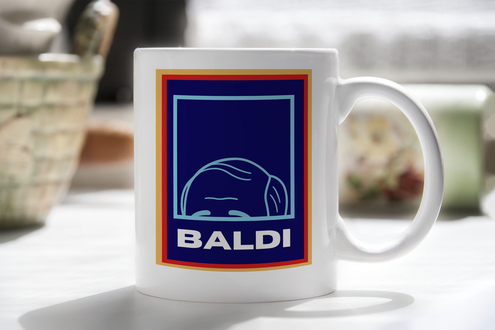 BALDI Funny Novelty Mug Aldi Parody Father's Mother's Day Gift