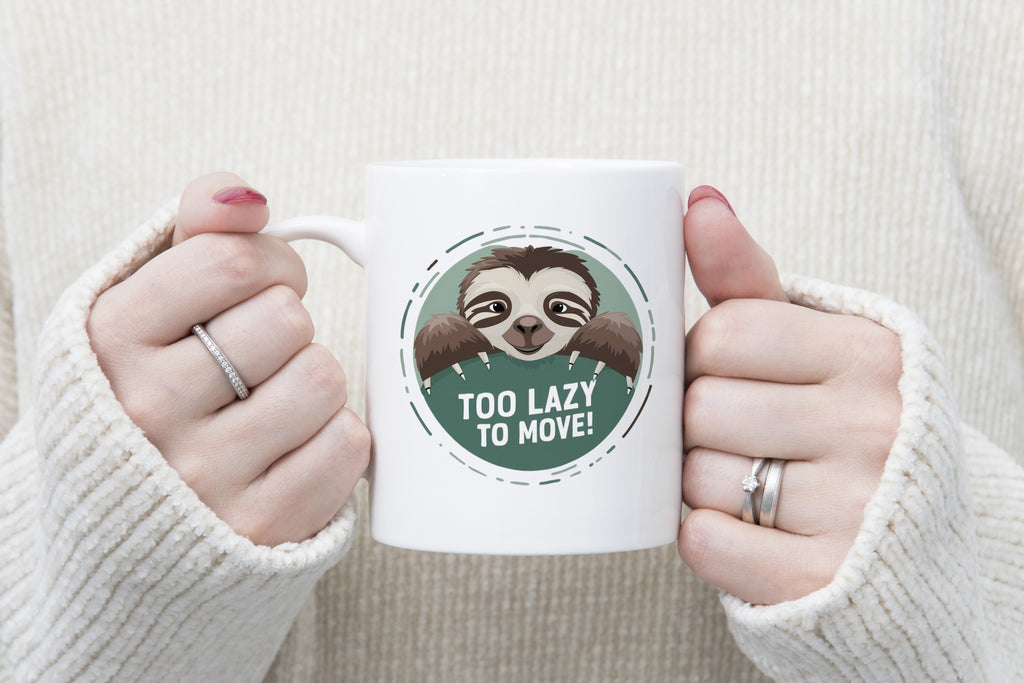 Sloth Novelty Mug Coffee Cup To Lazy to Move