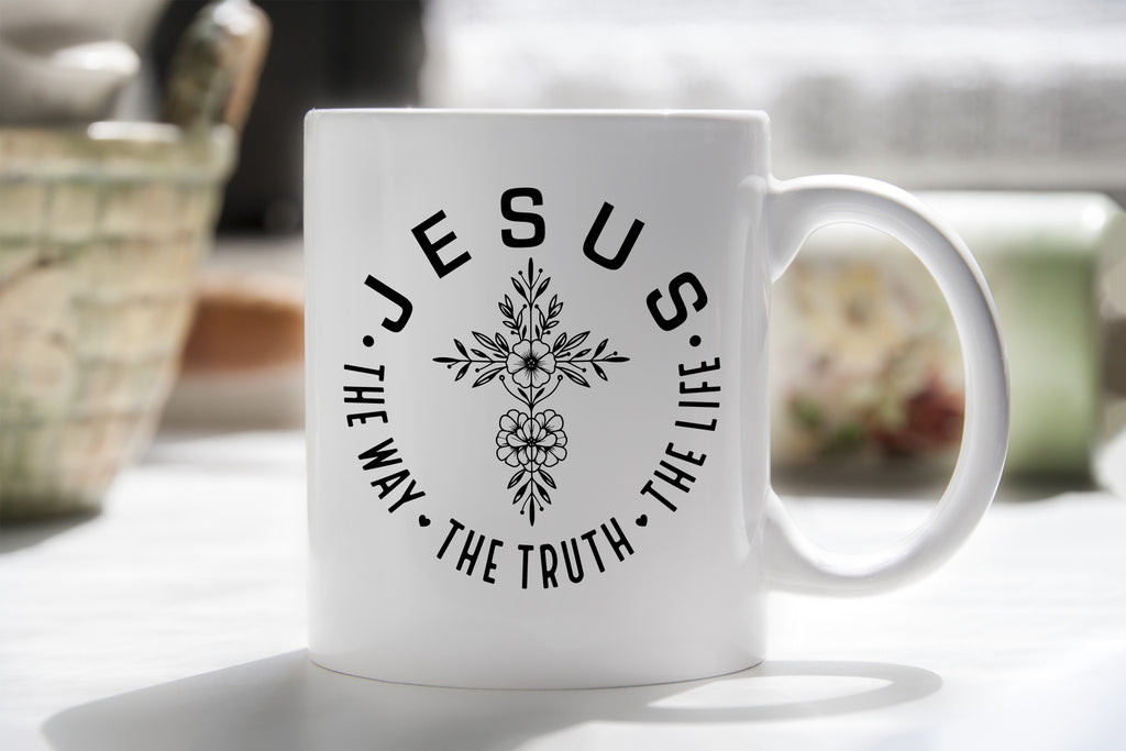 Jesus the Way Truth and Life Novety Mug Christian Coffee Cup