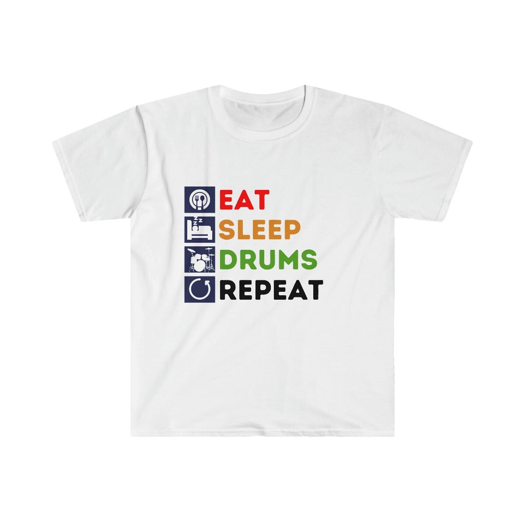Drummer Birthday T-shirt Eat Sleep Drums Repeat Funny Tee Gift