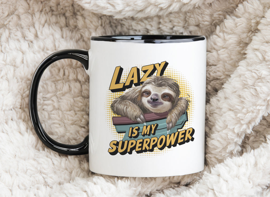 Lazy is my superpower Novelty Mug Sloth Coffee Cup