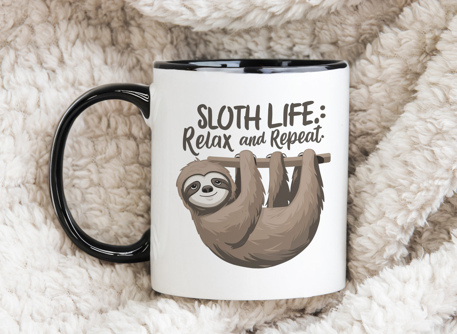 Sloth Novelty Mug Coffee Cup sloth Life Relax and Repeat