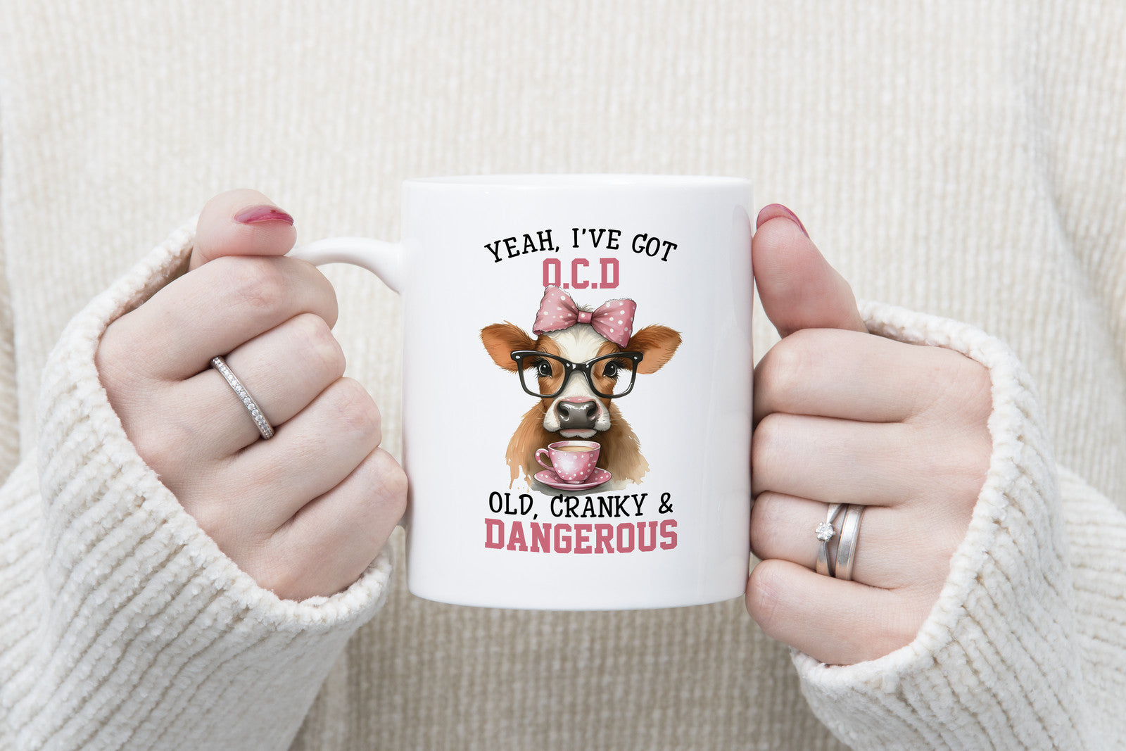 Cranky Old Grandma Lady Novelty Mug Sarcastic Coffee