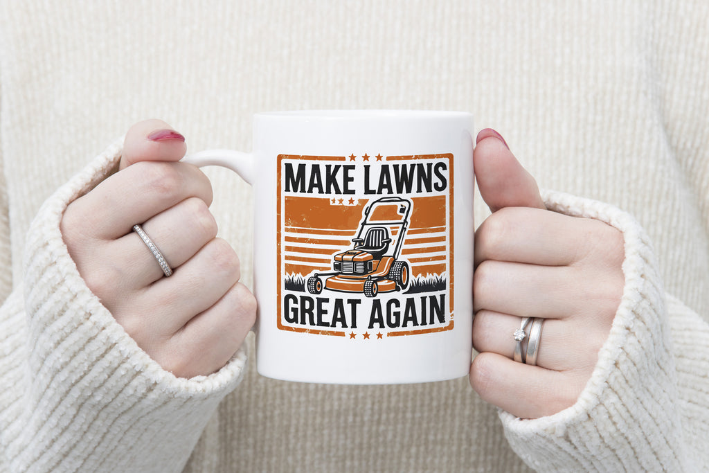 Funny Donald Trump Make Lawns Great Again Novelty Mug Coffee Cup