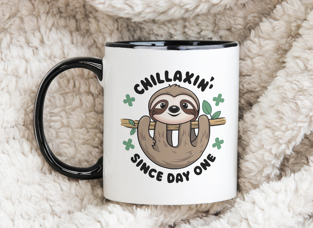 Sloth Novelty Mug Coffee Cup Chillax since day one