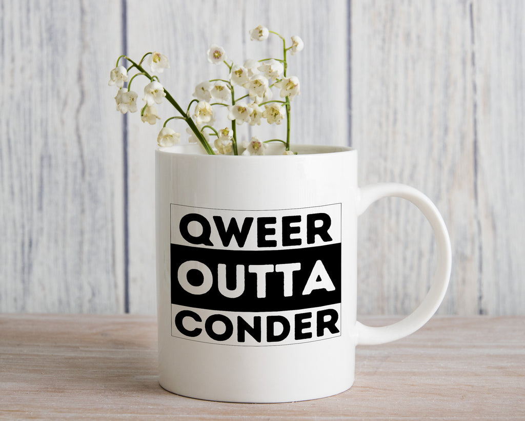 Qweer outta Conder ACT Novelty Mug Gay Pride LGBTQIA Coffee Cup