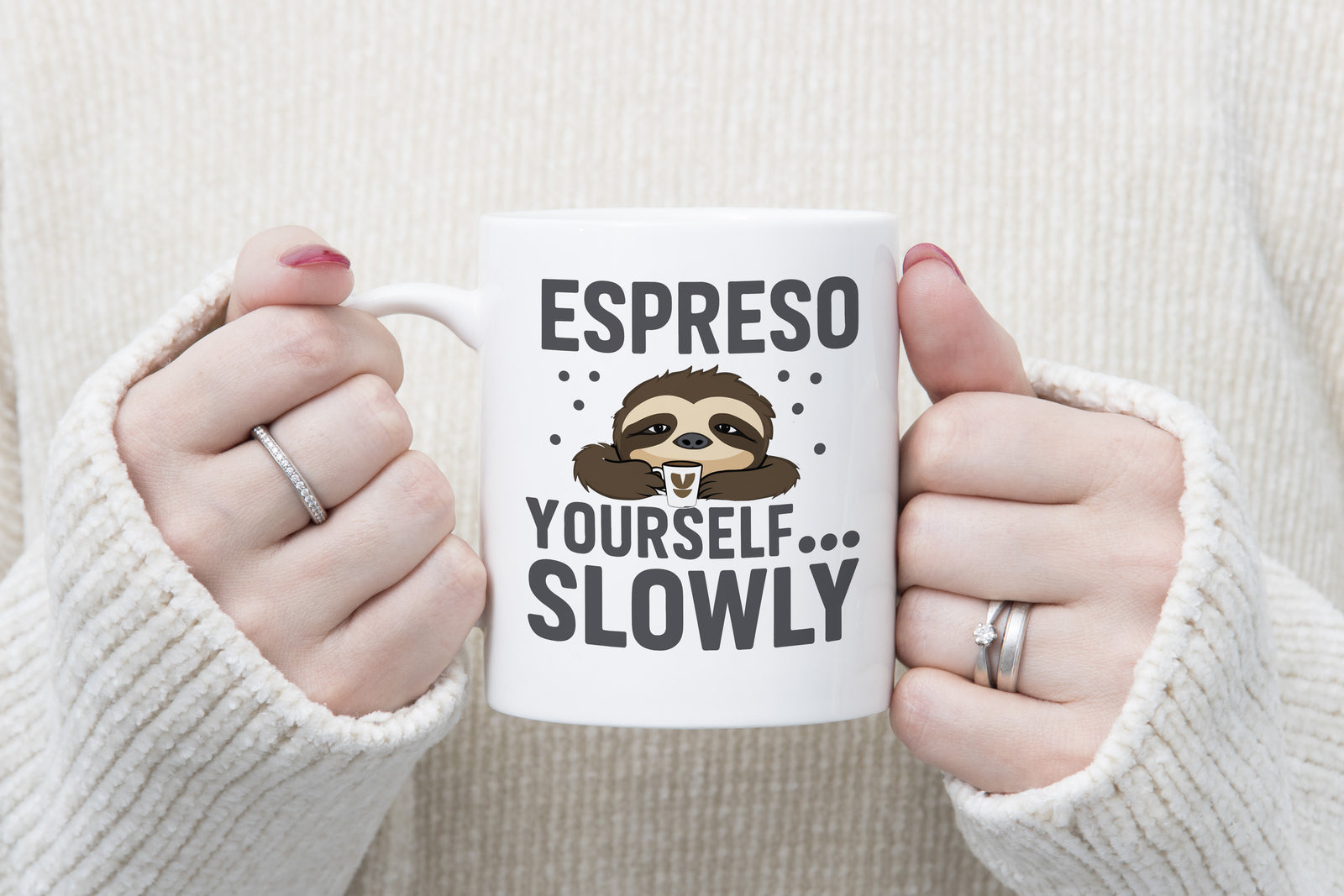 Sloth Coffee Novelty Espreso yourself slowly mug