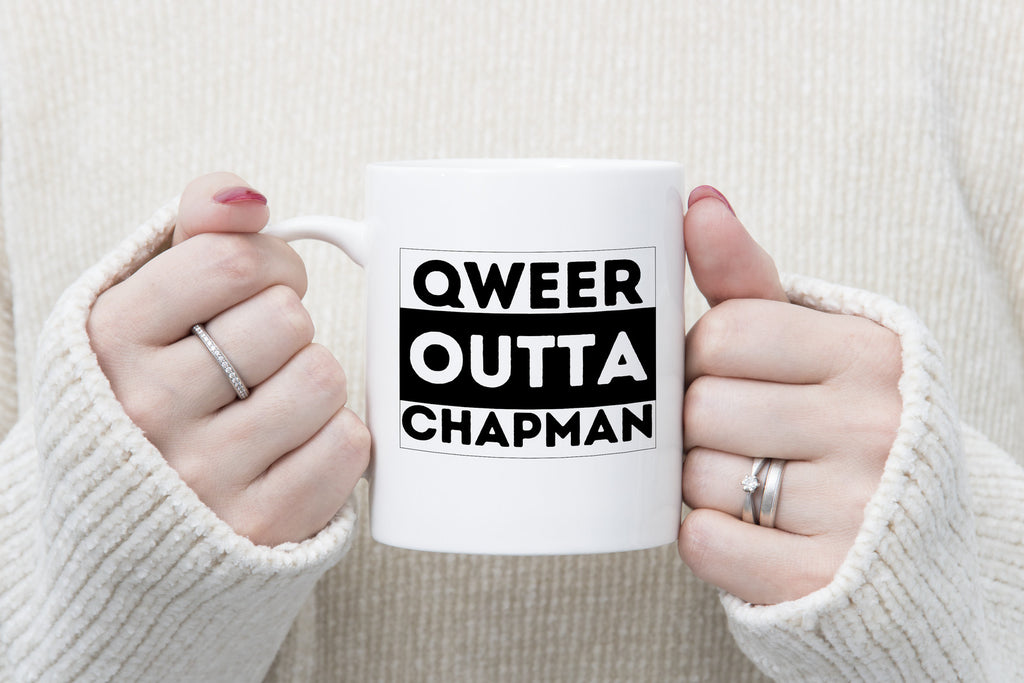 Qweer outta Chapman ACT Novelty Mug Gay Pride LGBTQIA Coffee Cup
