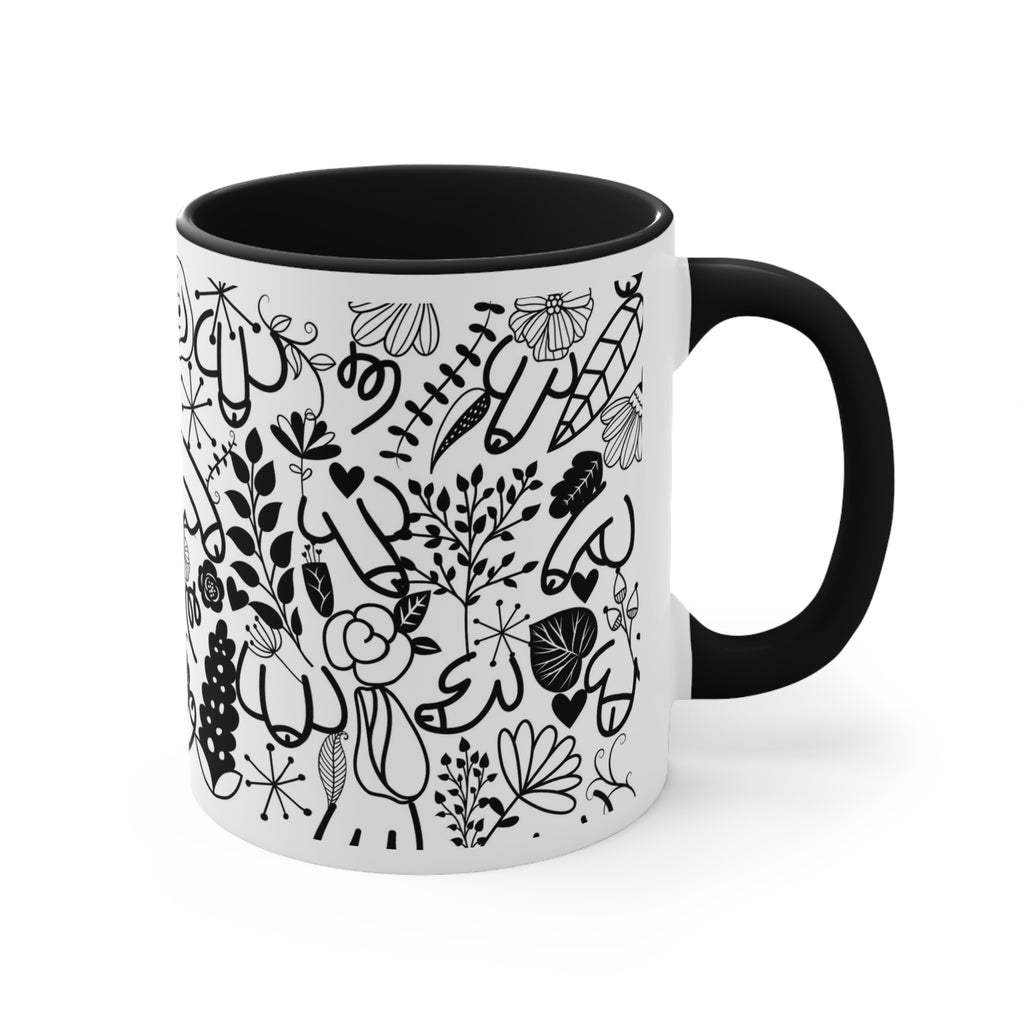 Funny Adult Humour Novelty mug penis flower Dick Pic Caffeine Cup