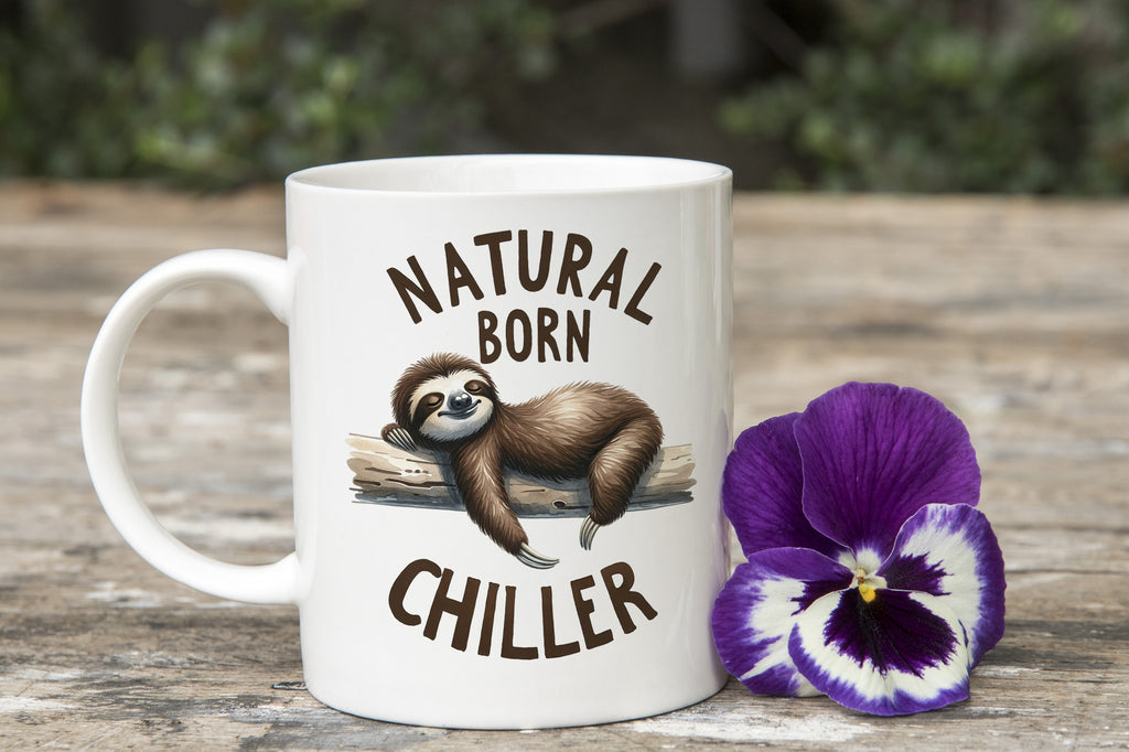 Sloth Natural Born Chiller Novelty Mug Coffee Cup