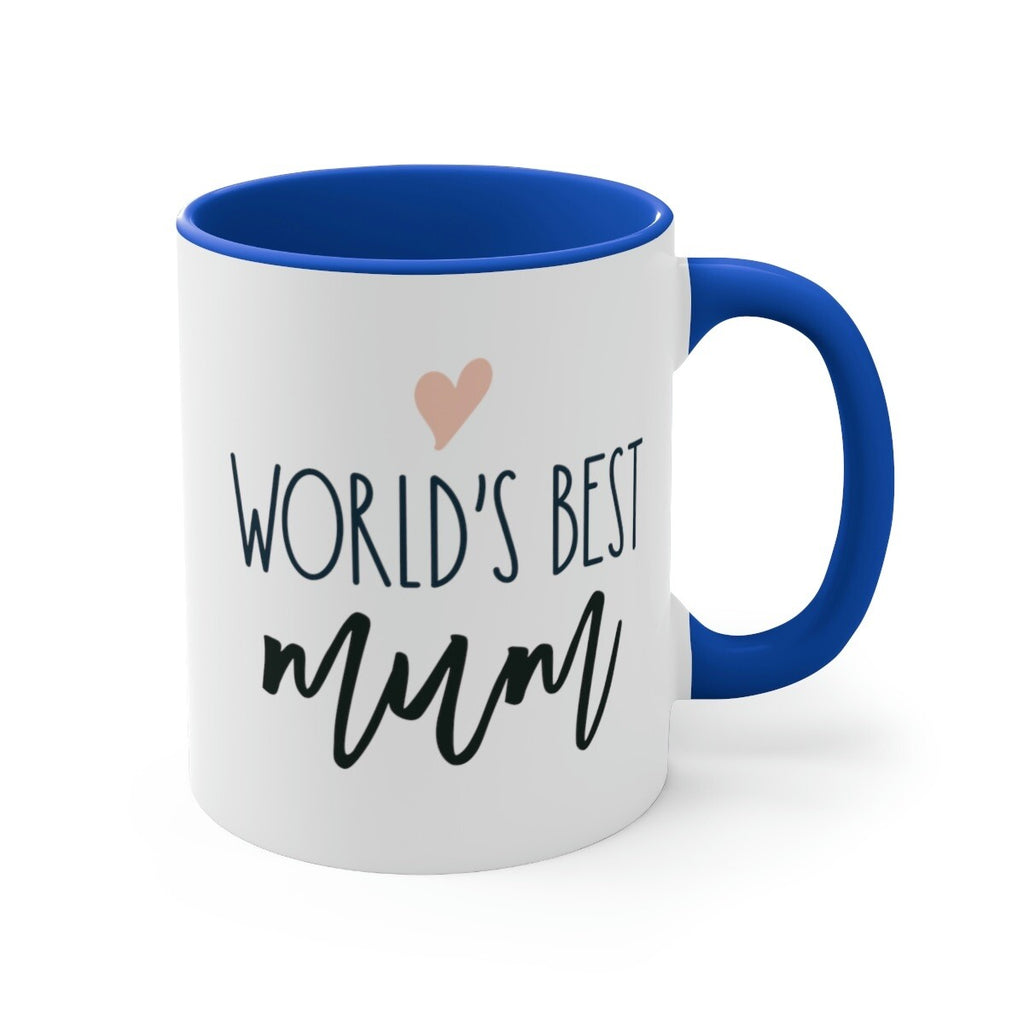 World's best mum mug Mother’s day coffee mug gift for mother's day blue accent