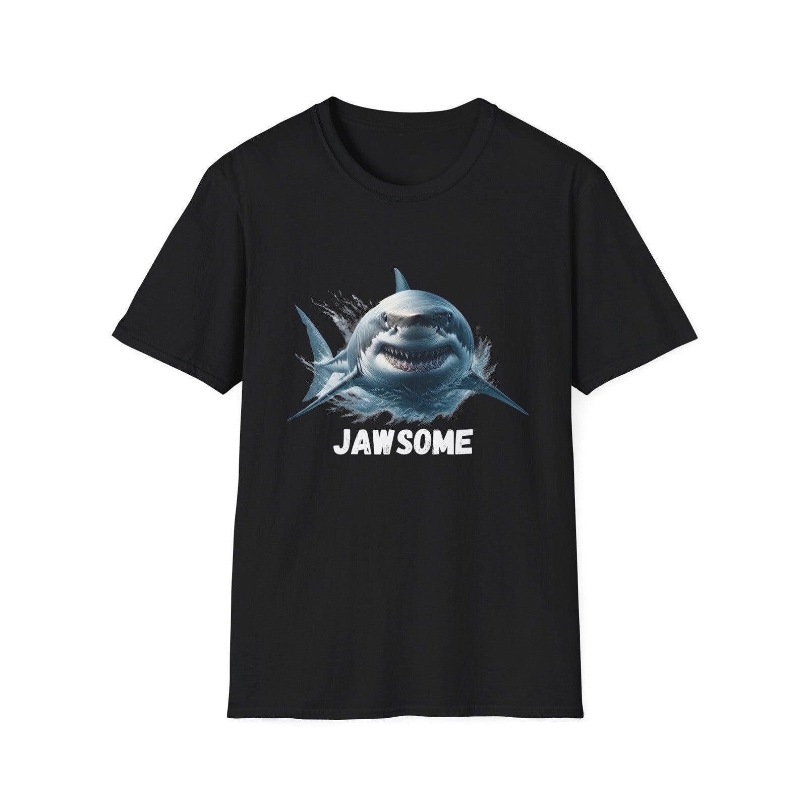 Jawsome Shark Novety unisex t-shirt black