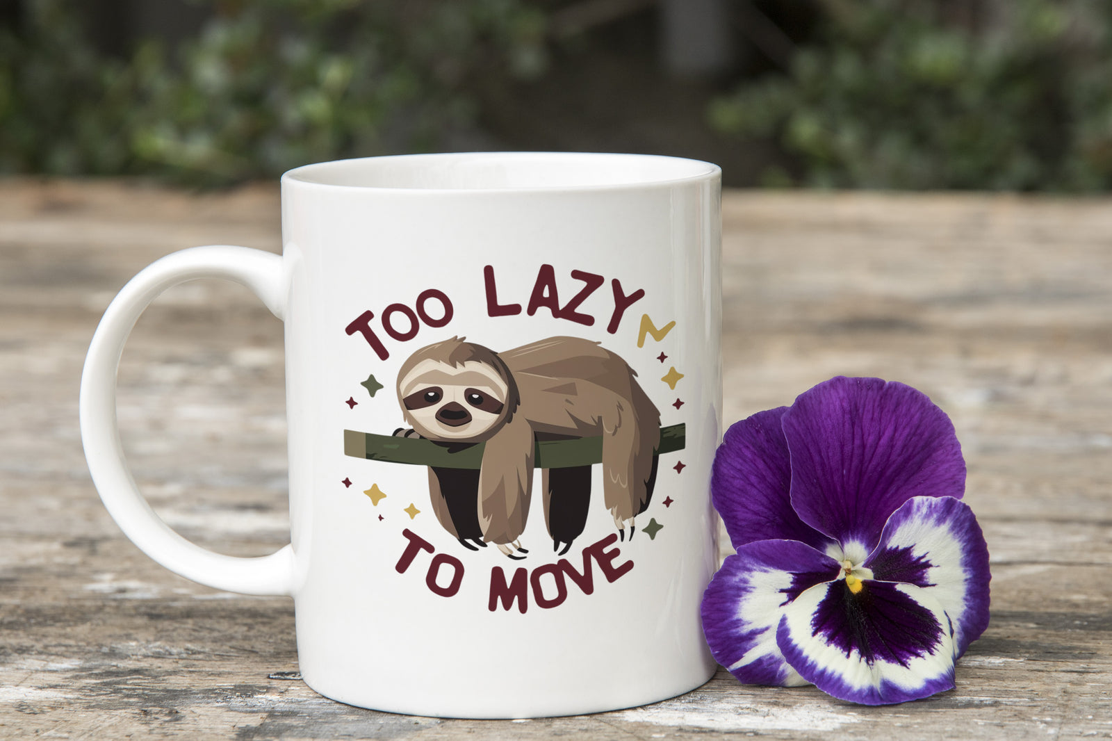 Sloth Novelty Mug Too Lazy To Move Coffee Cup
