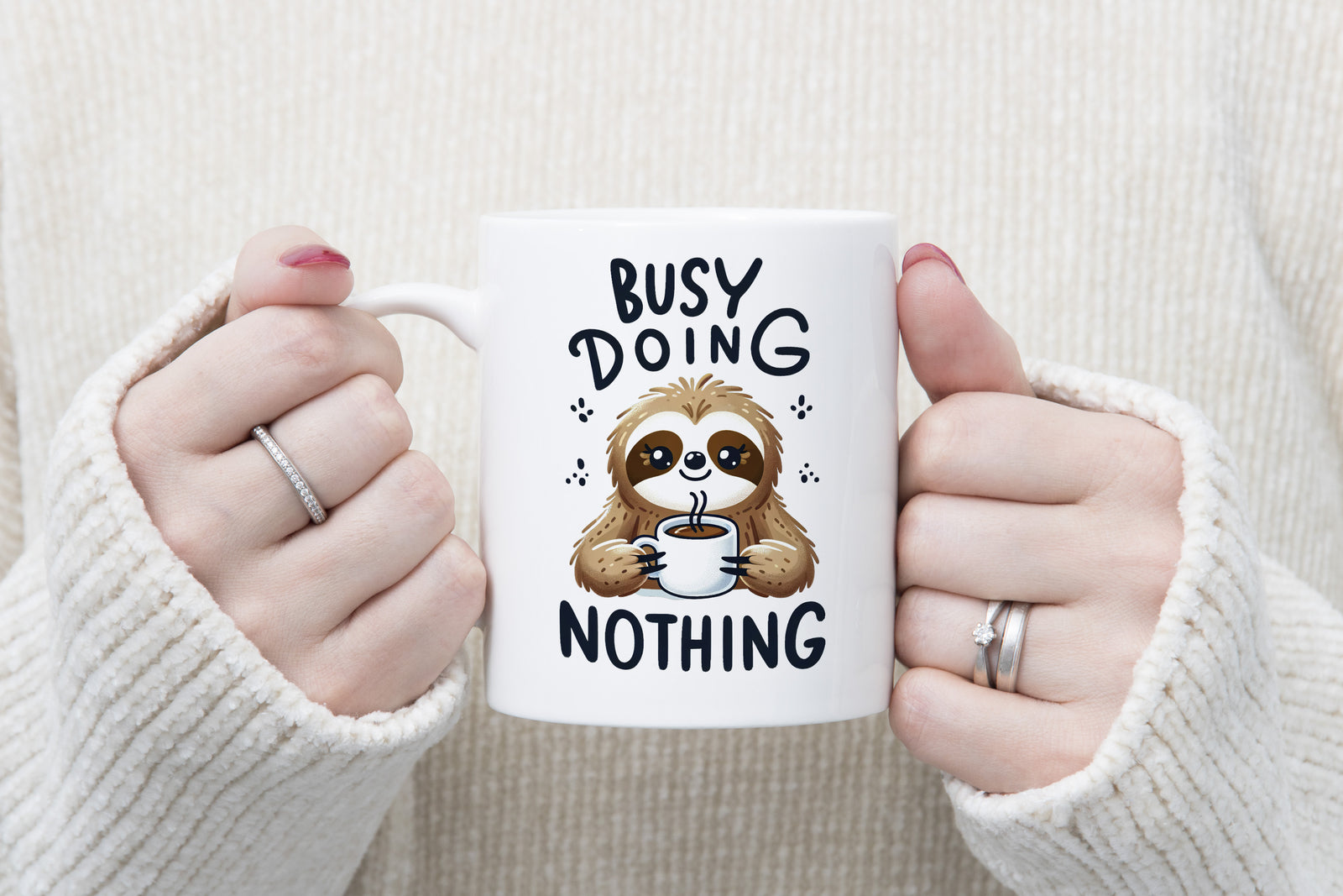 Sloth Mug Busy Doing Nothing Coffee Novelty Cup