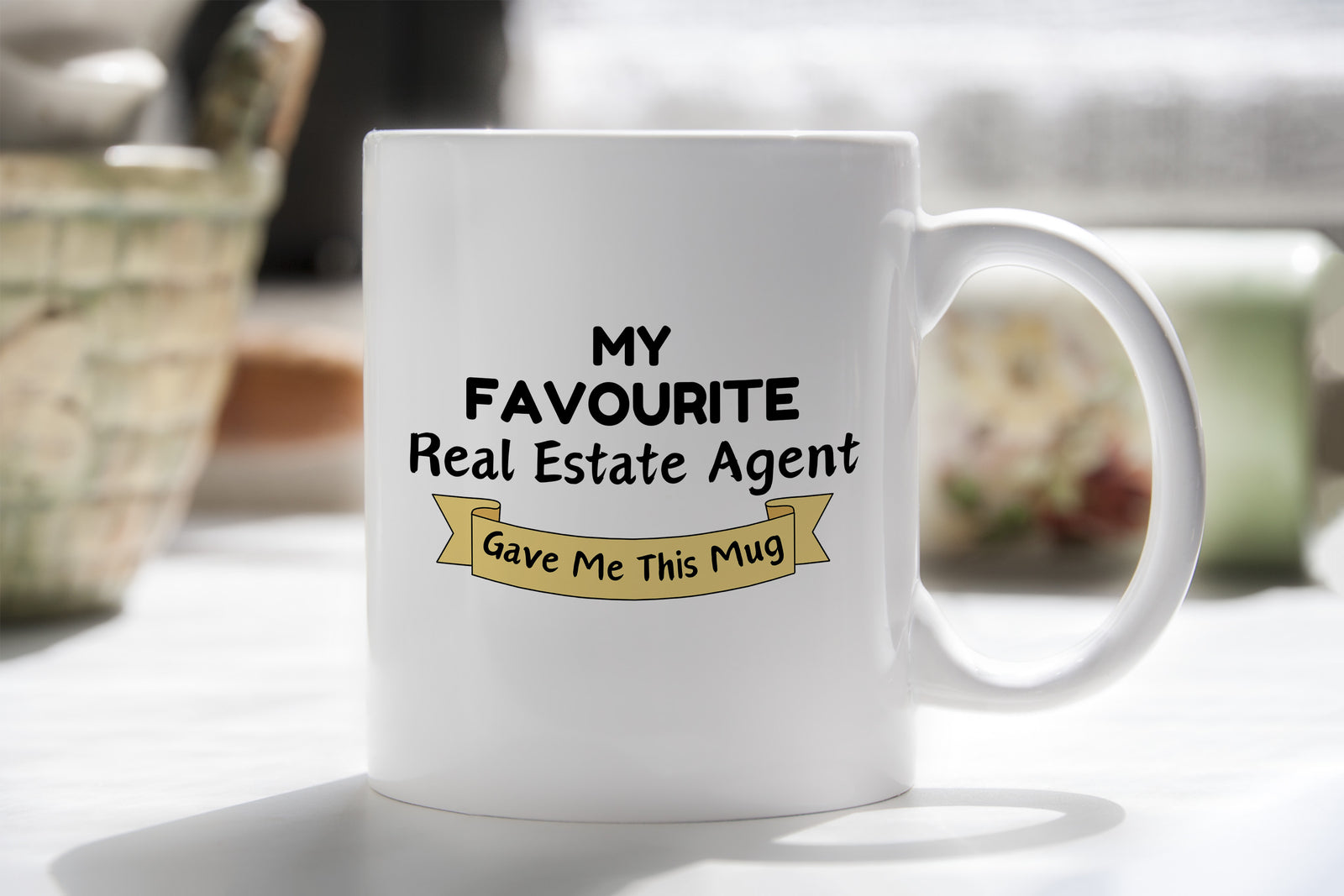 My Favourite Real Estate Agent Gave Me this Novelty Mug Gift Coffee Cup