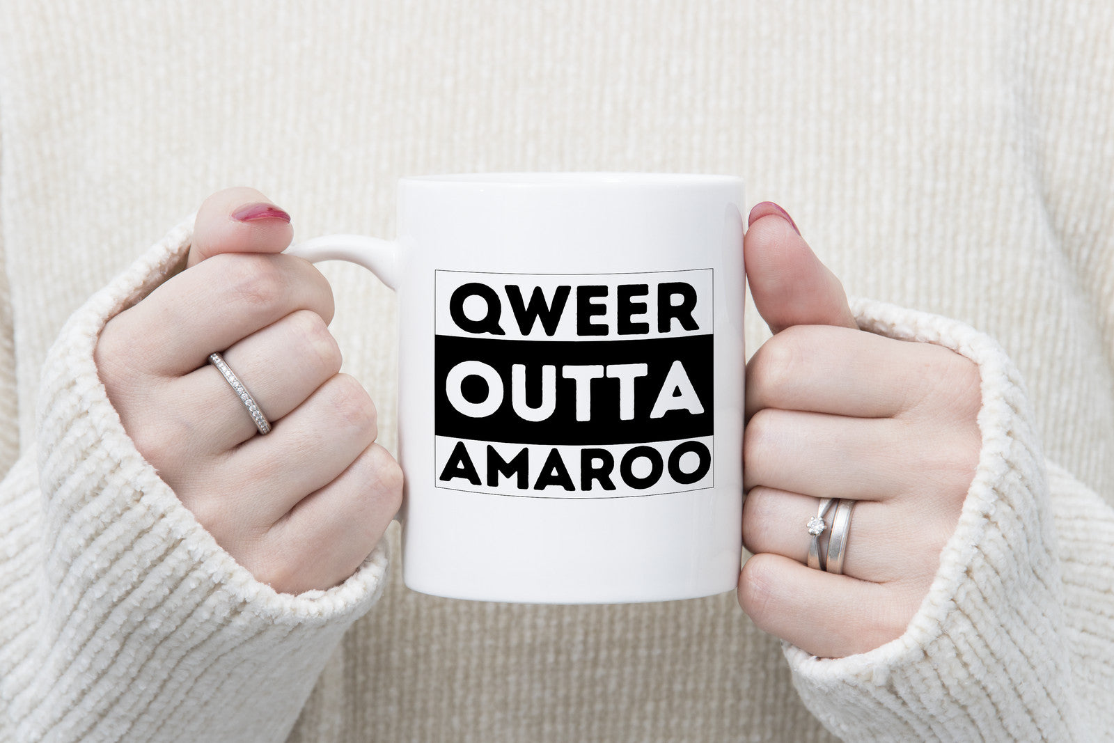 Qweer outta Amaroo ACT Novelty Mug Gay Pride LGBTQIA Coffee Cup