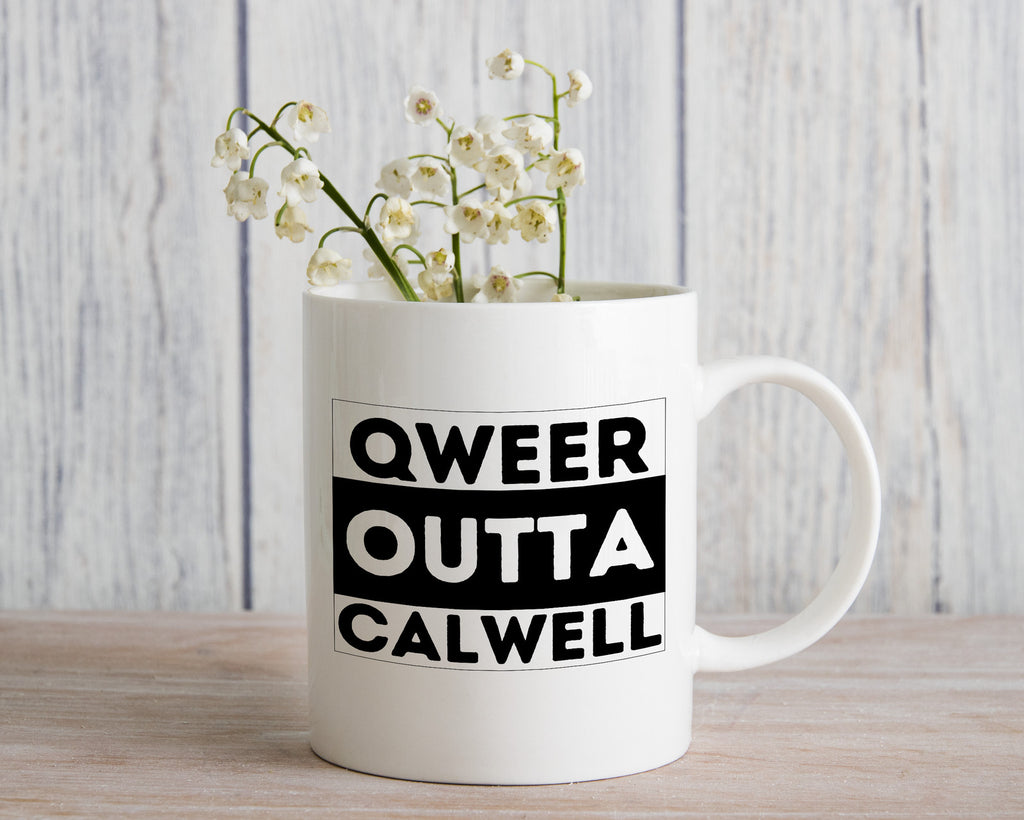 Qweer outta Calwell ACT Novelty Mug Gay Pride LGBTQIA Coffee Cup