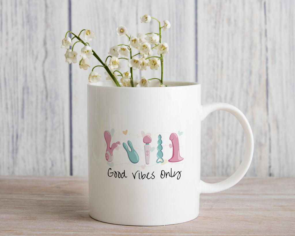 Novelty Mug Adult Good Vibes Only Coffee Cup