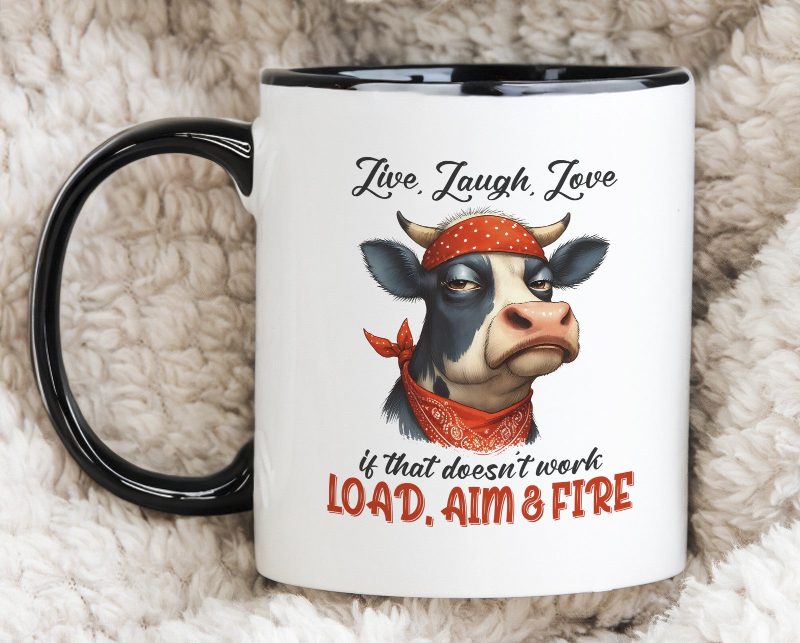 Sarcastic Mug Live Laugh Love Novelty Mug Gift Coffee Cup