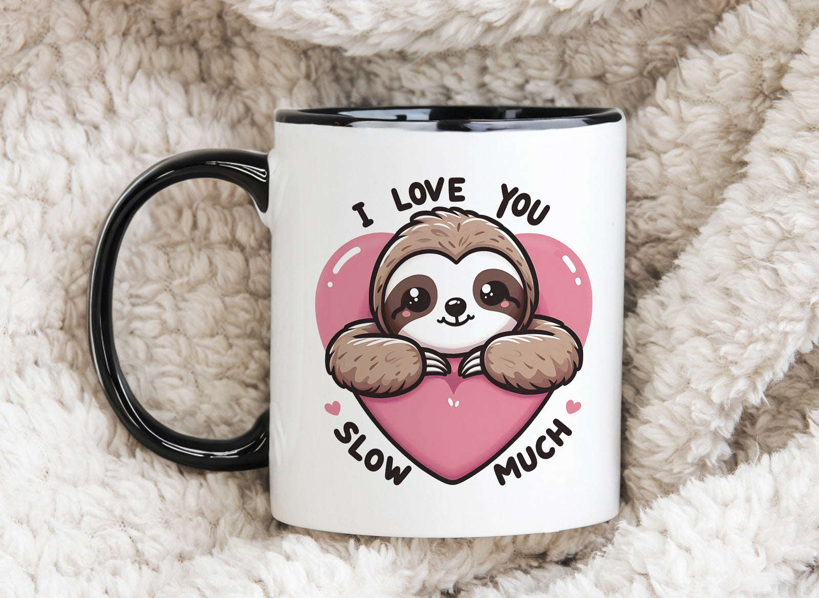 Sloth Mug I Love you Slow Much Coffee Novelty Cup Valentines Day