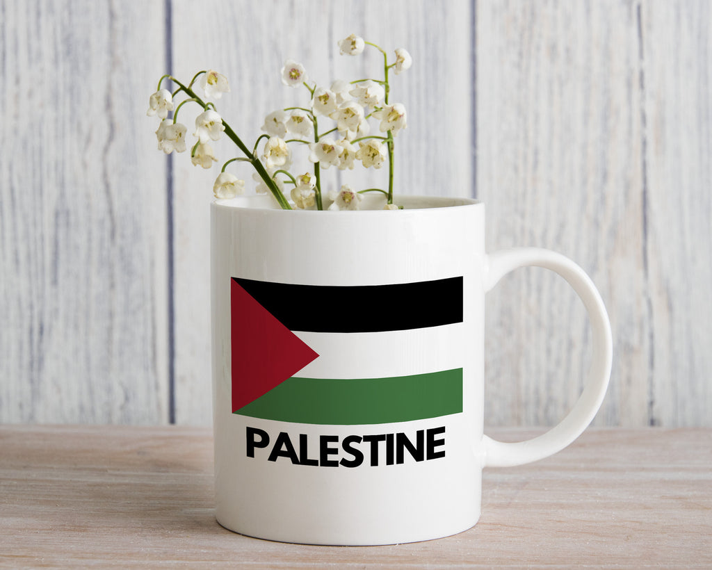 Free Palestine Flag Novelty Mug Pride Cup