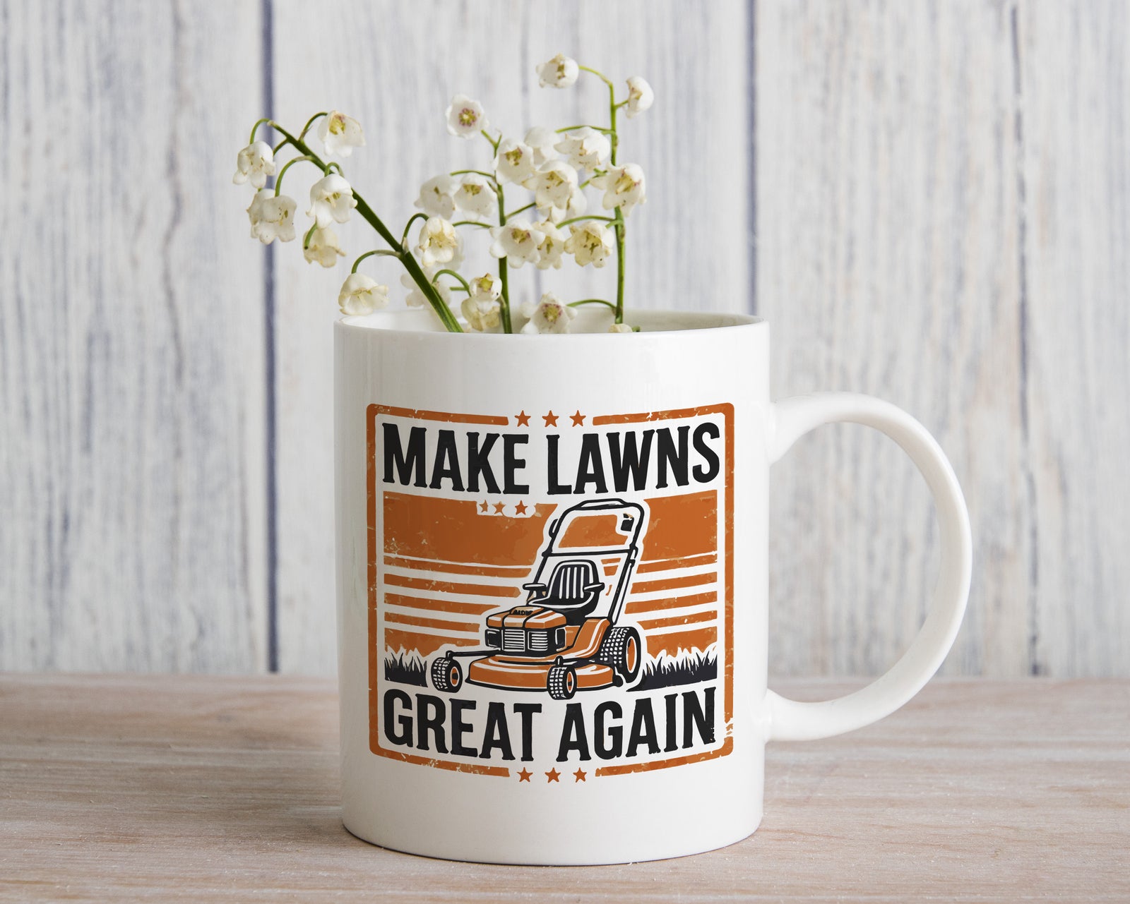 Funny Donald Trump Make Lawns Great Again Novelty Mug Coffee Cup
