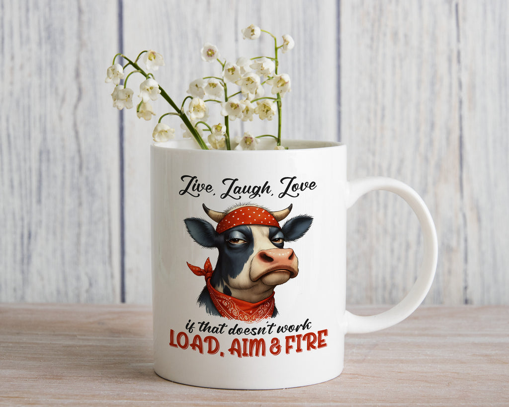 Sarcastic Mug Live Laugh Love Novelty Mug Gift Coffee Cup