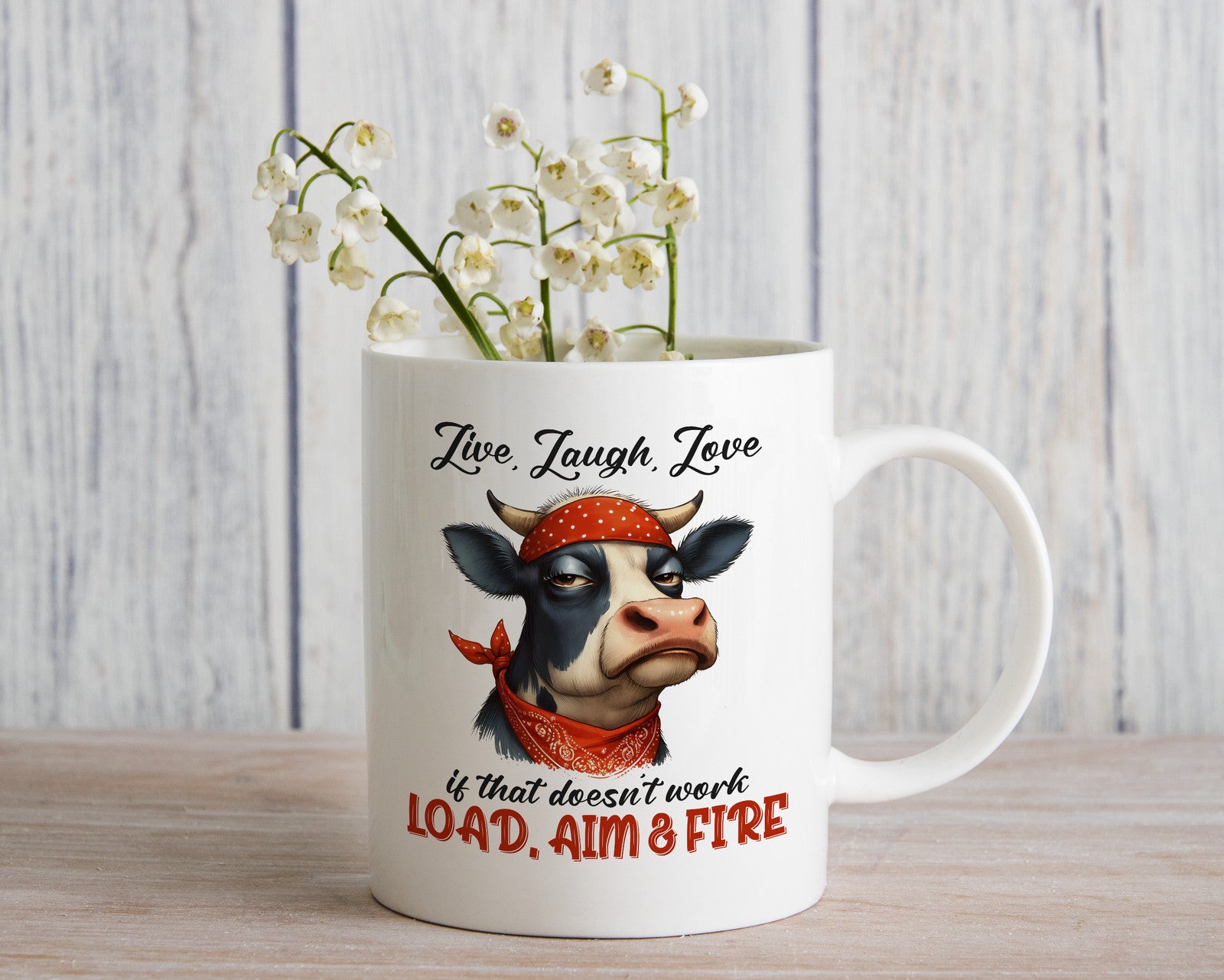Sarcastic Mug Live Laugh Love Novelty Mug Gift Coffee Cup