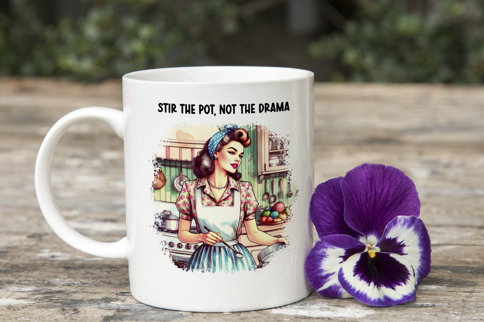 Stir the Pot Not the Drama Queen Novelty Mug Kitchen Gift Coffee Cup