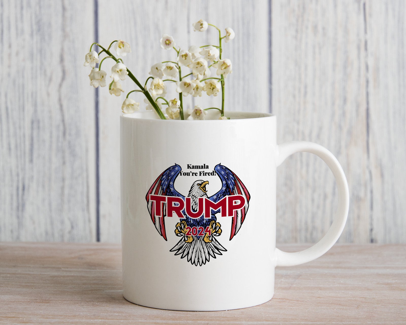 Trump Kamala you're fired mug vance 2024 coffee cup